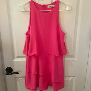 High Neck dress with ruffles